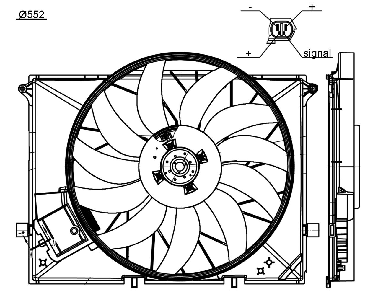 MAHLE PC Radiator/condenser fan  CFF172000S