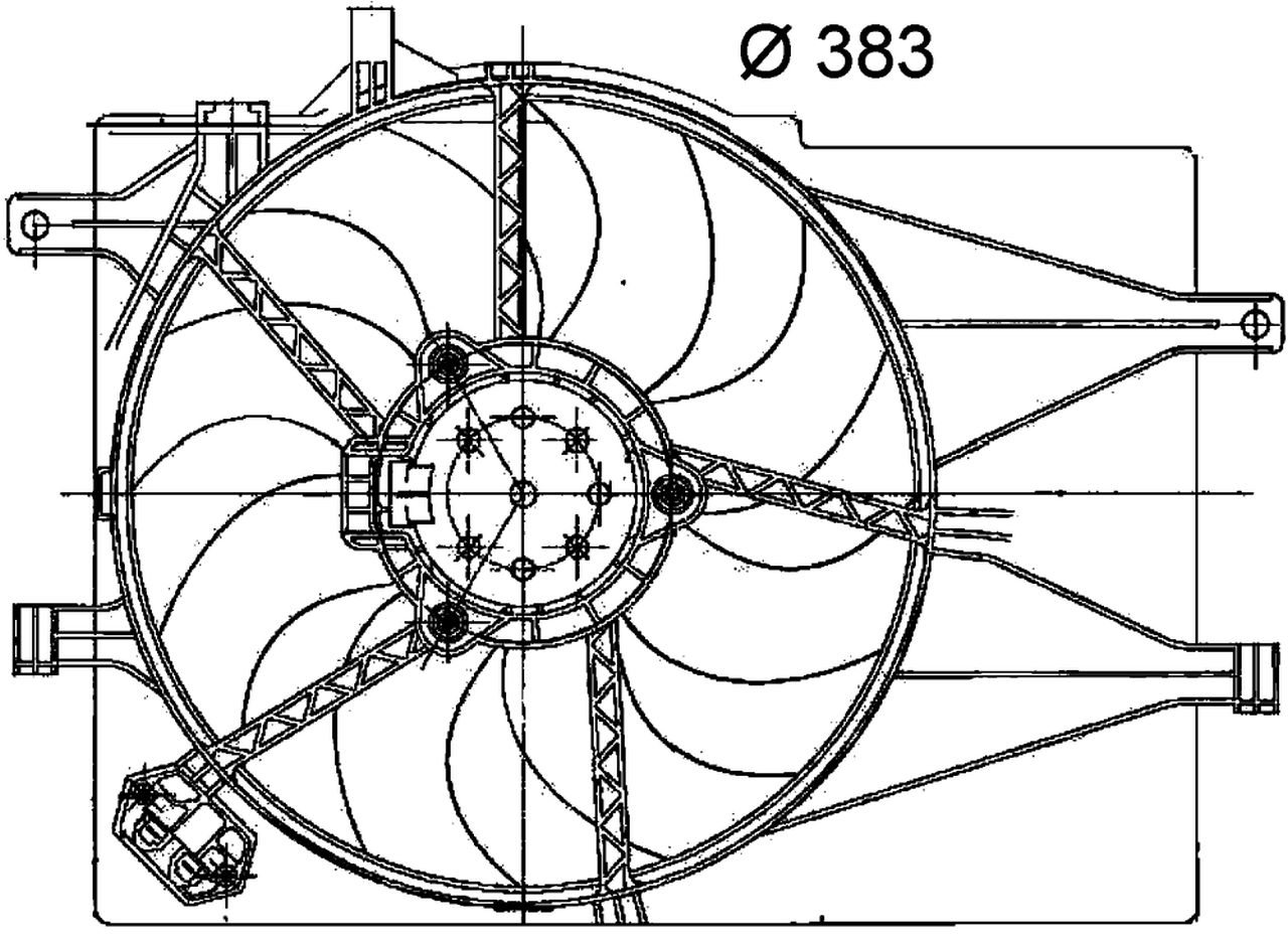 MAHLE PC Radiator/condenser fan  CFF200000P