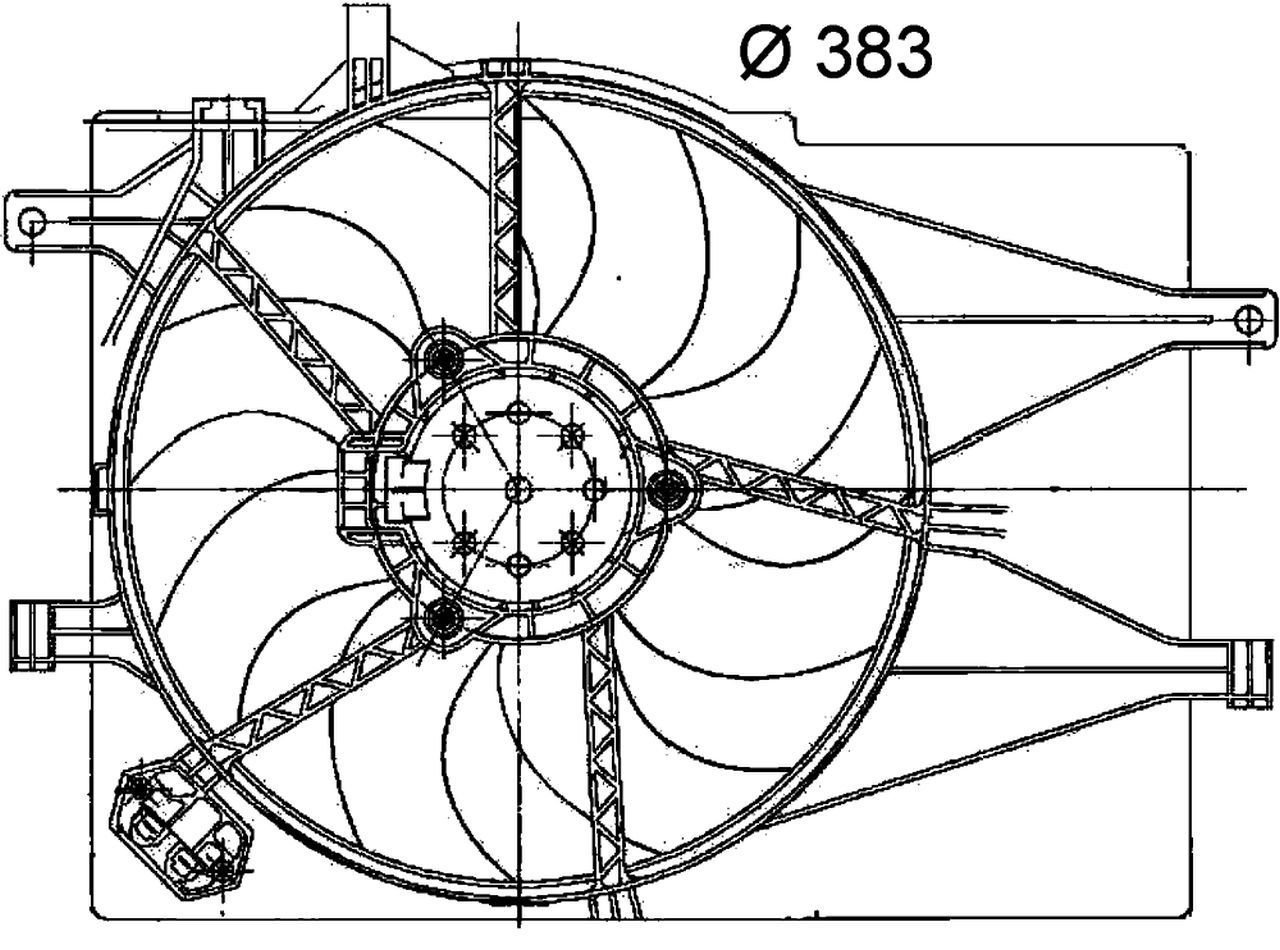 MAHLE PC Radiator/condenser fan  CFF201000P