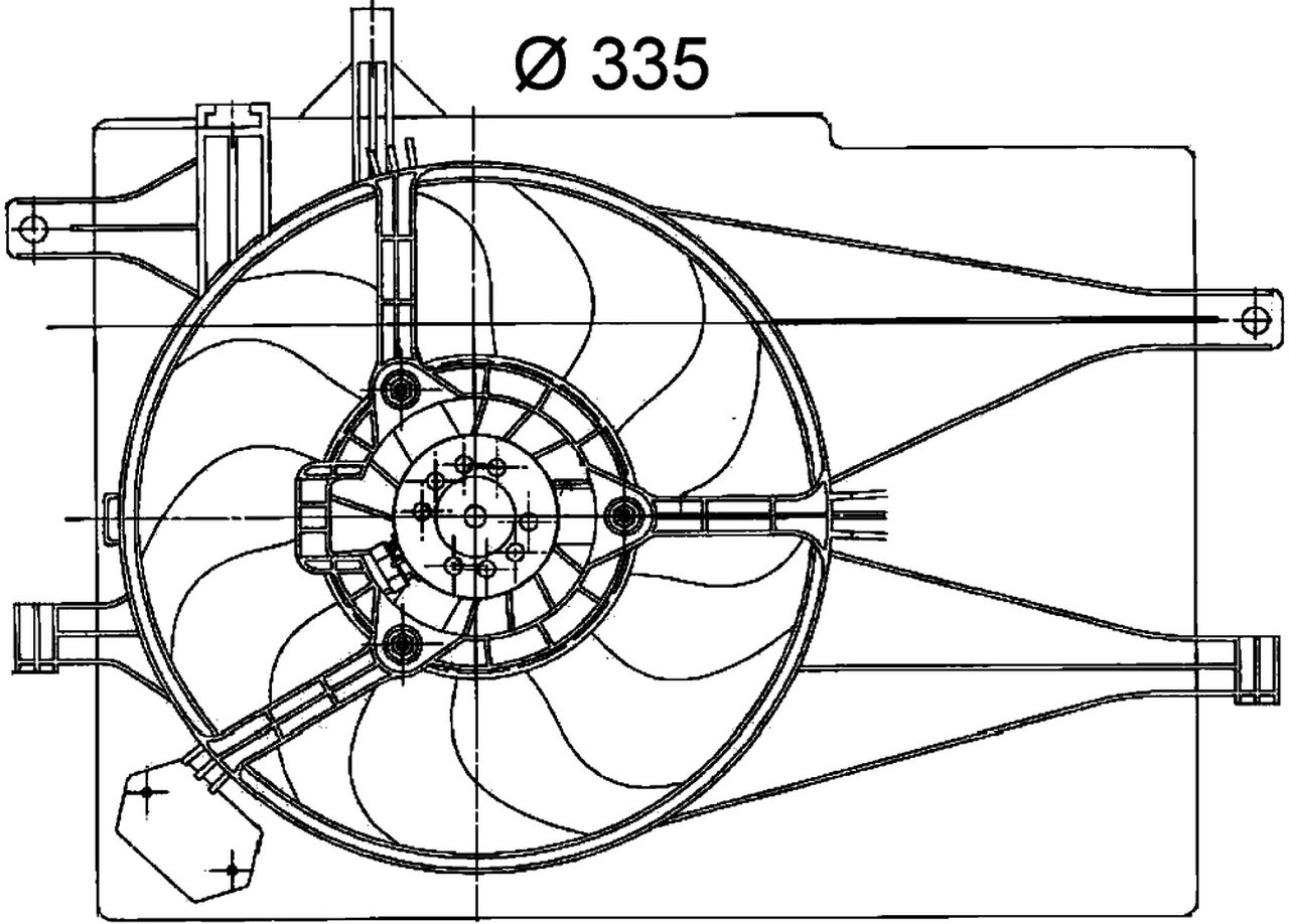 MAHLE PC Radiator/condenser fan  CFF204000P