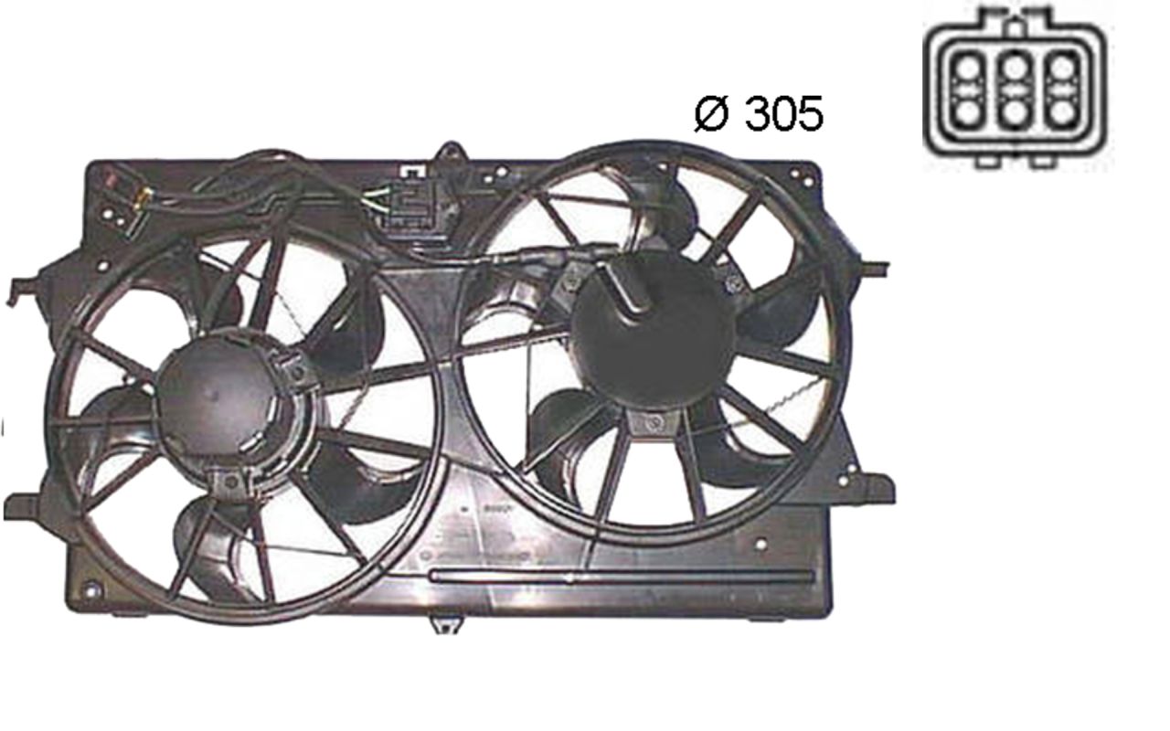 MAHLE PC Radiator/condenser fan  CFF375000S