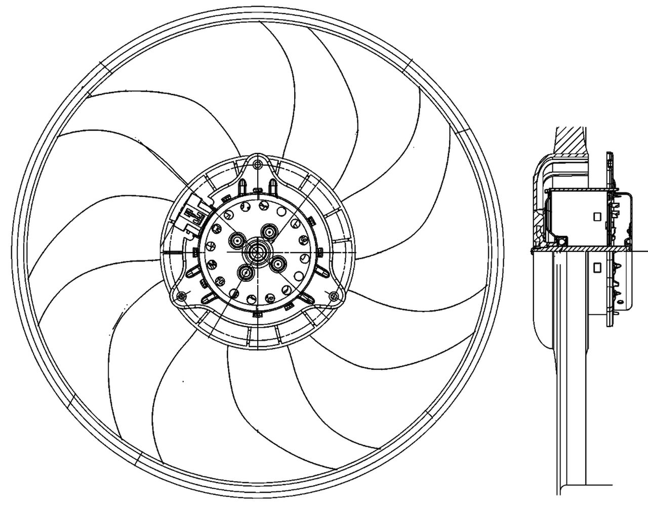 MAHLE PC Radiator/condenser fan  CFF400000P