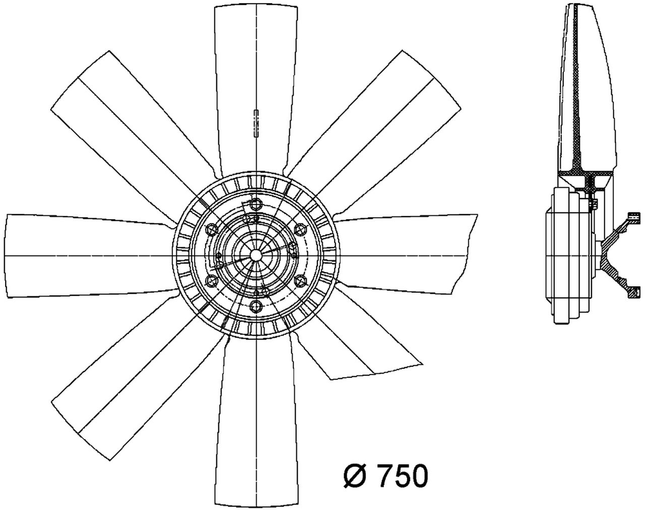MAHLE Truck/Bus Radiator/condenser fan CFF429000P