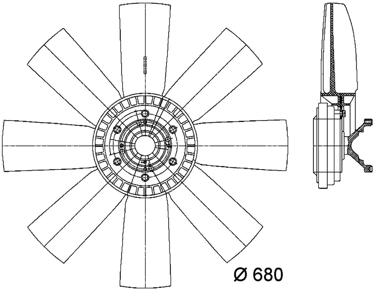 MAHLE Truck/Bus Radiator/condenser fan CFF430000P