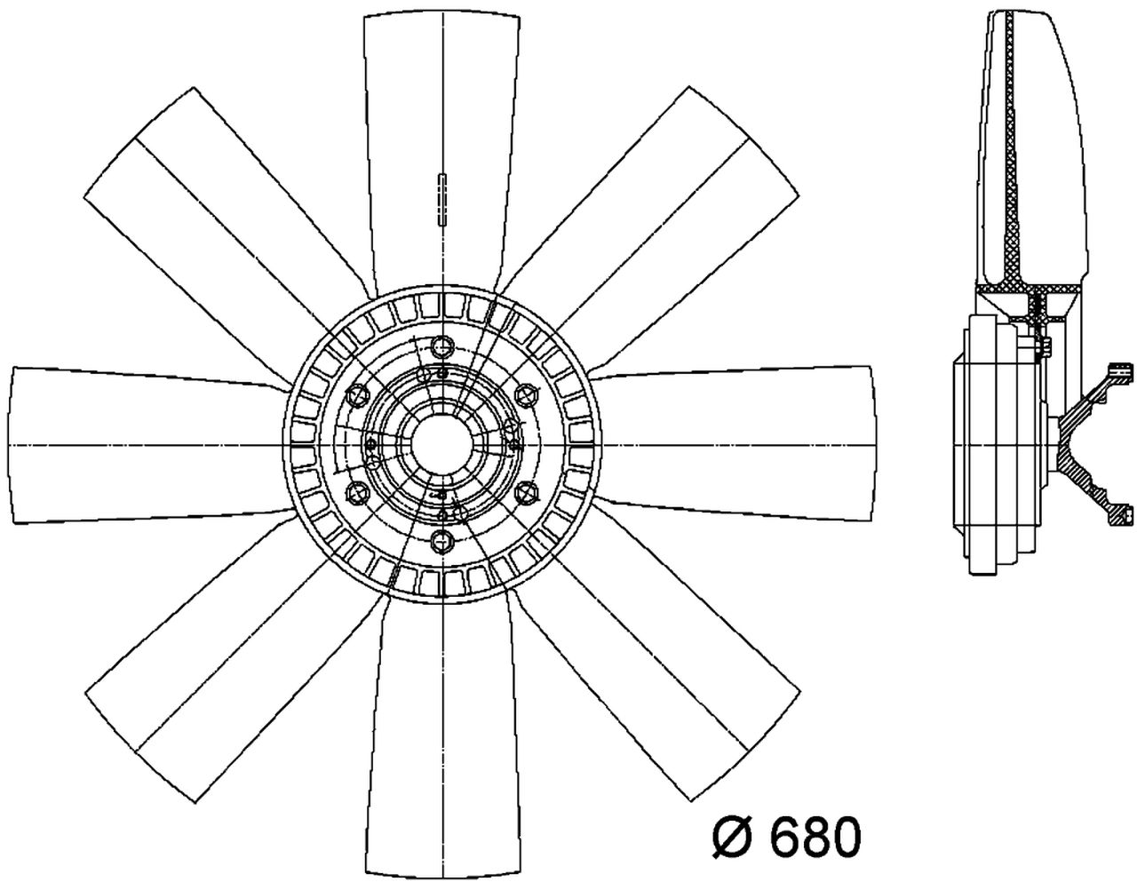 MAHLE Truck/Bus Radiator/condenser fan CFF430000P
