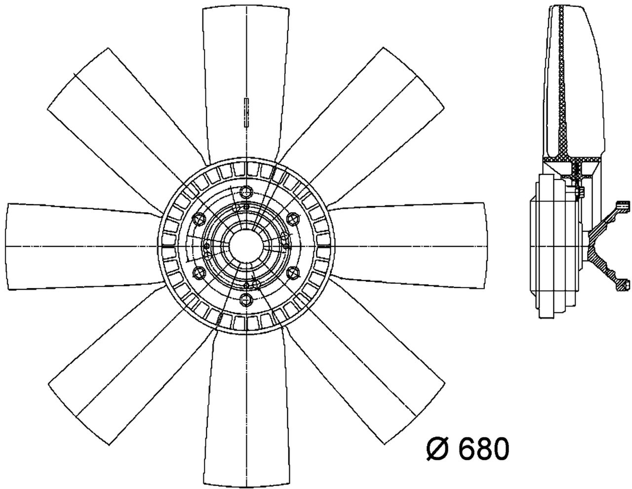 MAHLE Truck/Bus Radiator/condenser fan CFF432000P