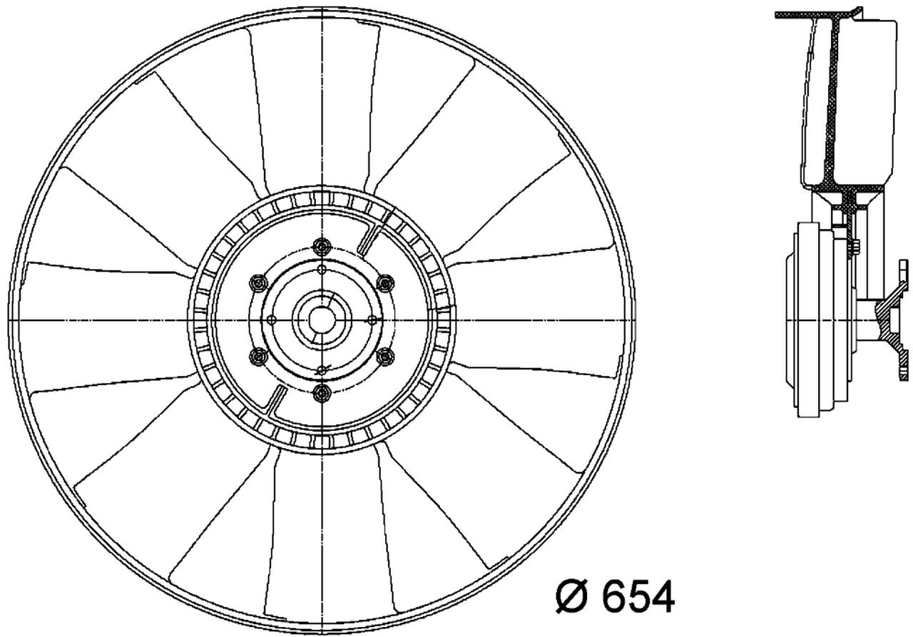 MAHLE Truck/Bus Radiator/condenser fan CFF436000P