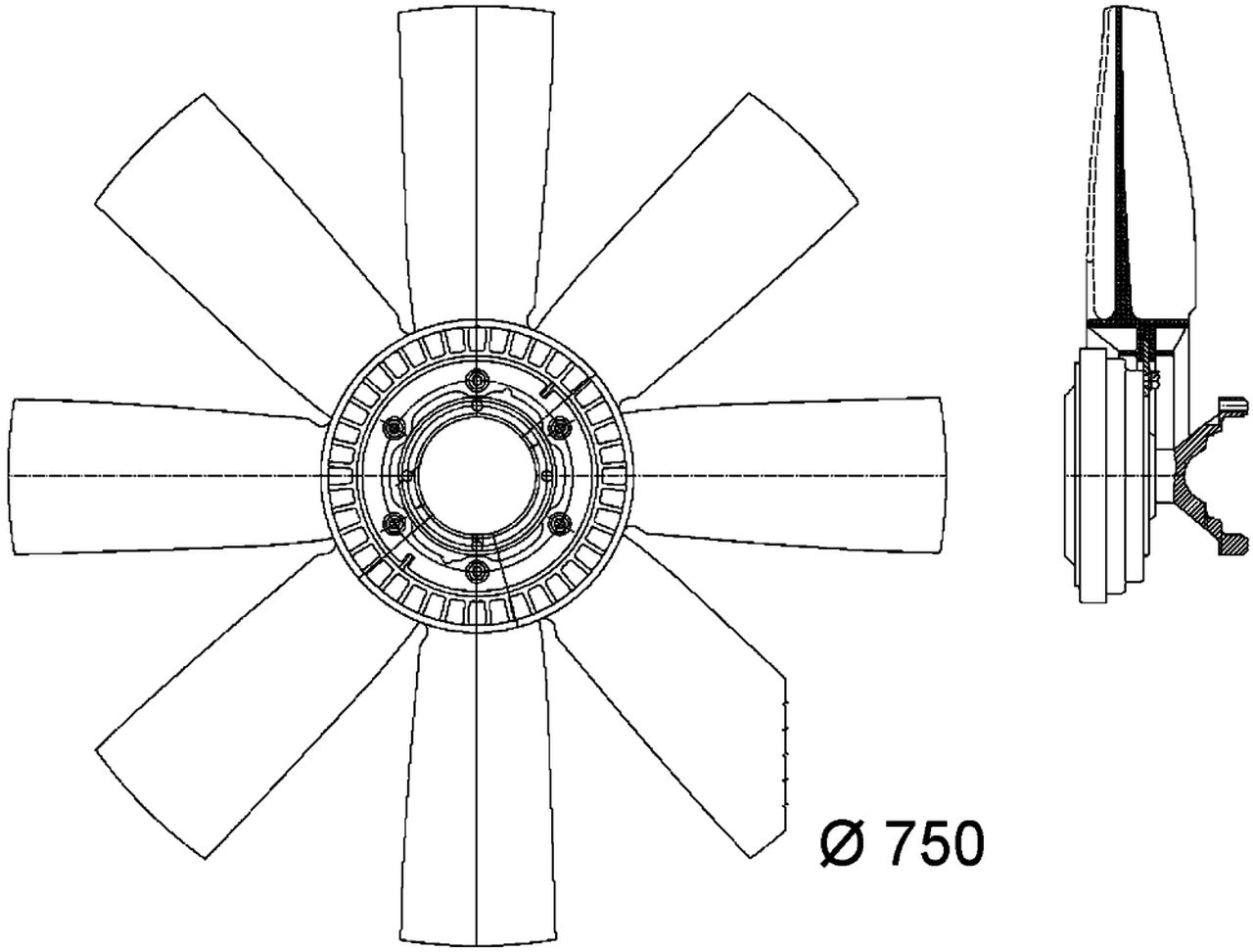 MAHLE Truck/Bus Radiator/condenser fan CFF437000P