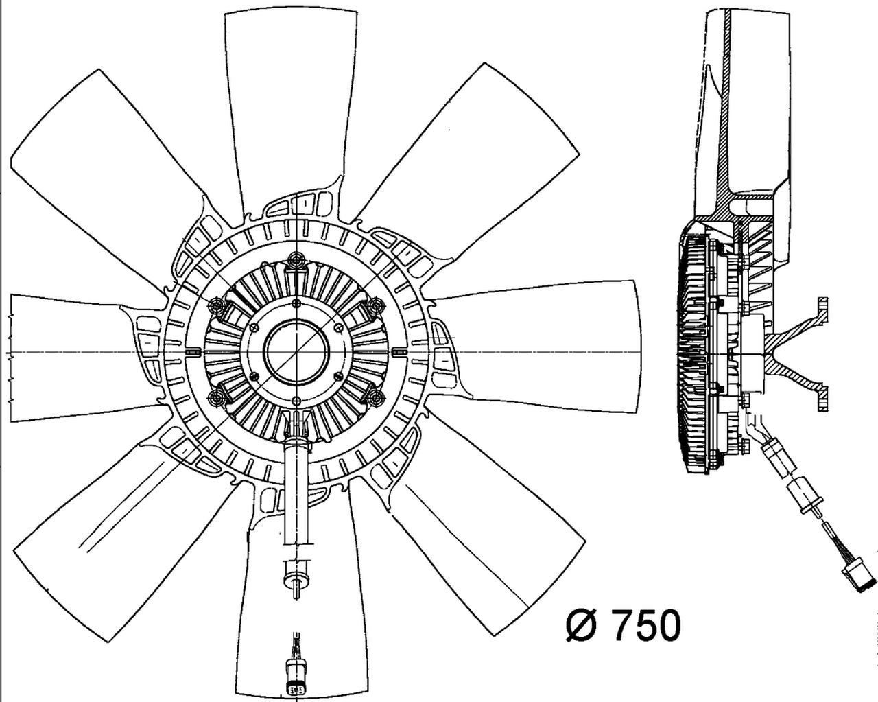 MAHLE Truck/Bus Radiator/condenser fan CFF454000P