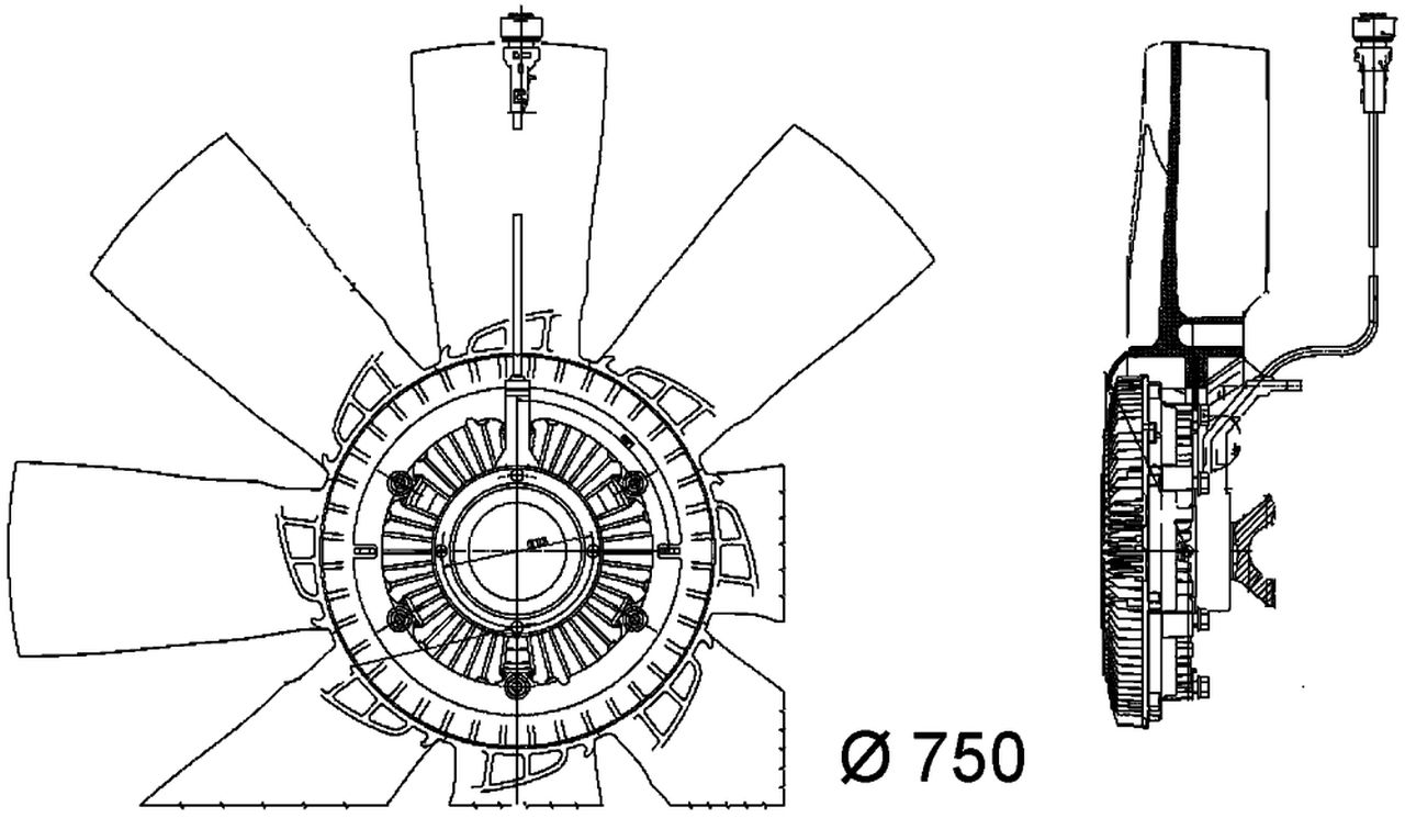 MAHLE Truck/Bus Radiator/condenser fan CFF457000P