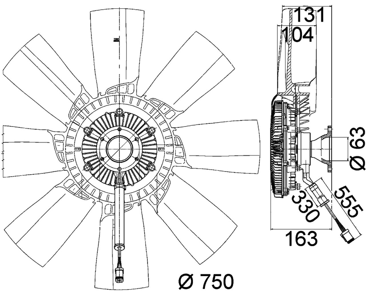 MAHLE Truck/Bus Radiator/condenser fan CFF473000P