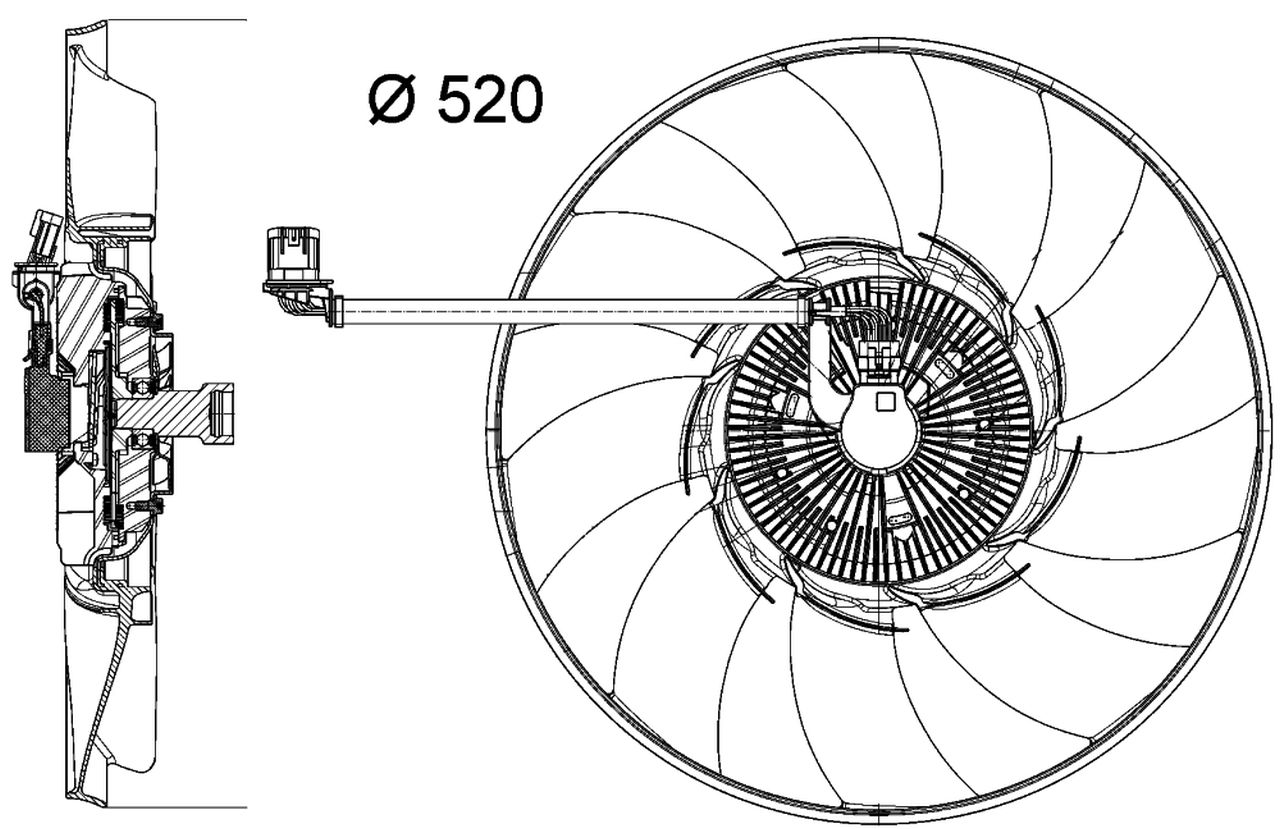 MAHLE PC Radiator/condenser fan  CFF474000P