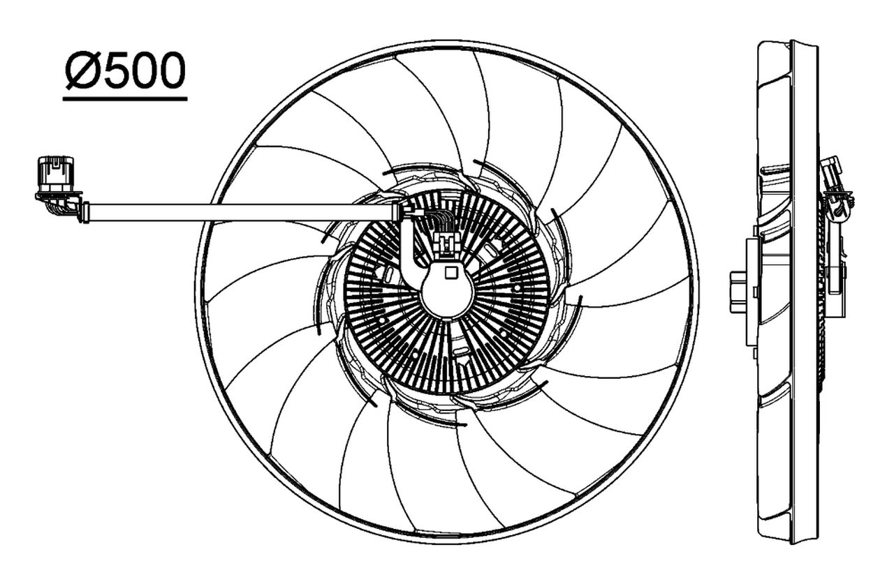 MAHLE PC Radiator/condenser fan  CFF476000P