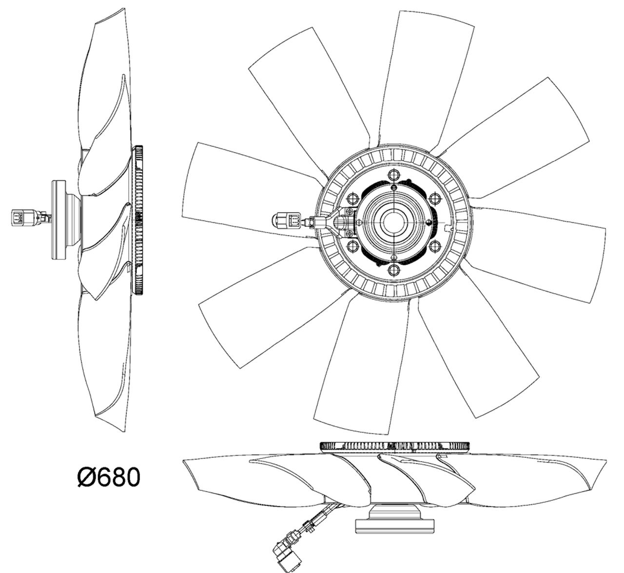 MAHLE Truck/Bus Radiator/condenser fan CFF477000P