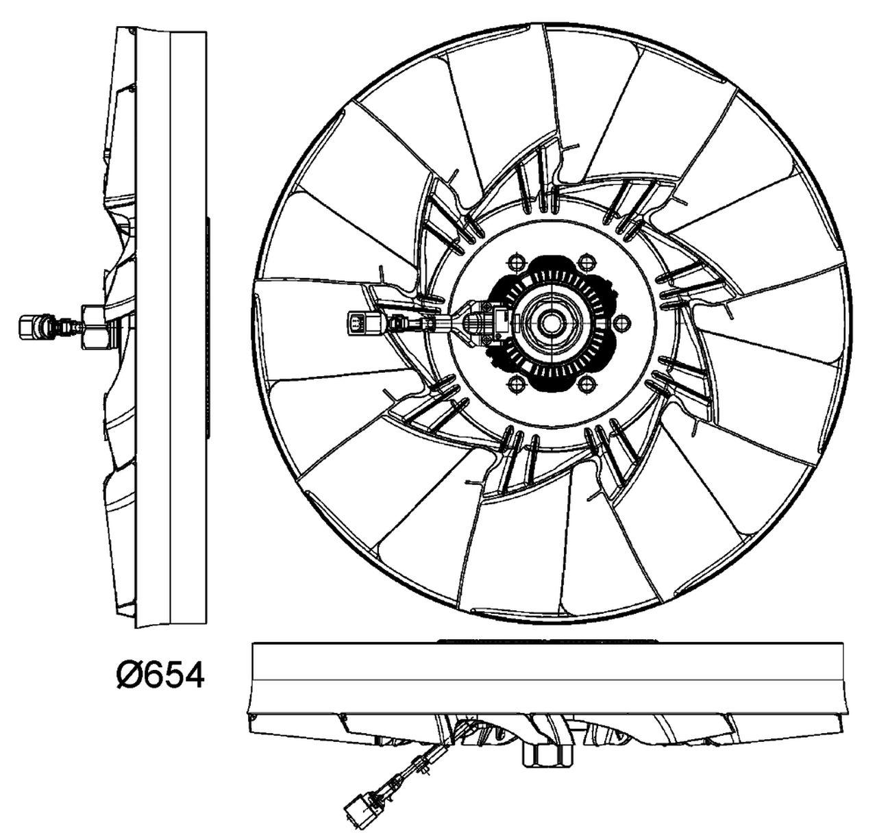 MAHLE Truck/Bus Radiator/condenser fan CFF478000P
