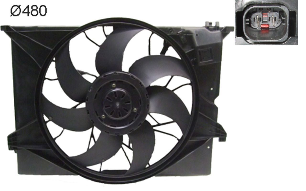 MAHLE PC Radiator/condenser fan  CFF486000S