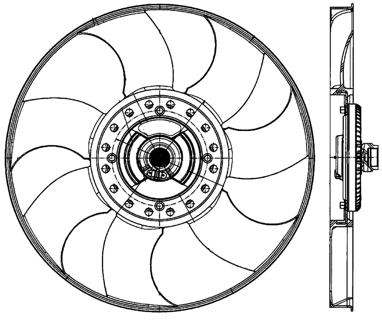 MAHLE PC Radiator/condenser fan  CFF489000P MAHLE PC Radiator/condenser fan  CFF489000P