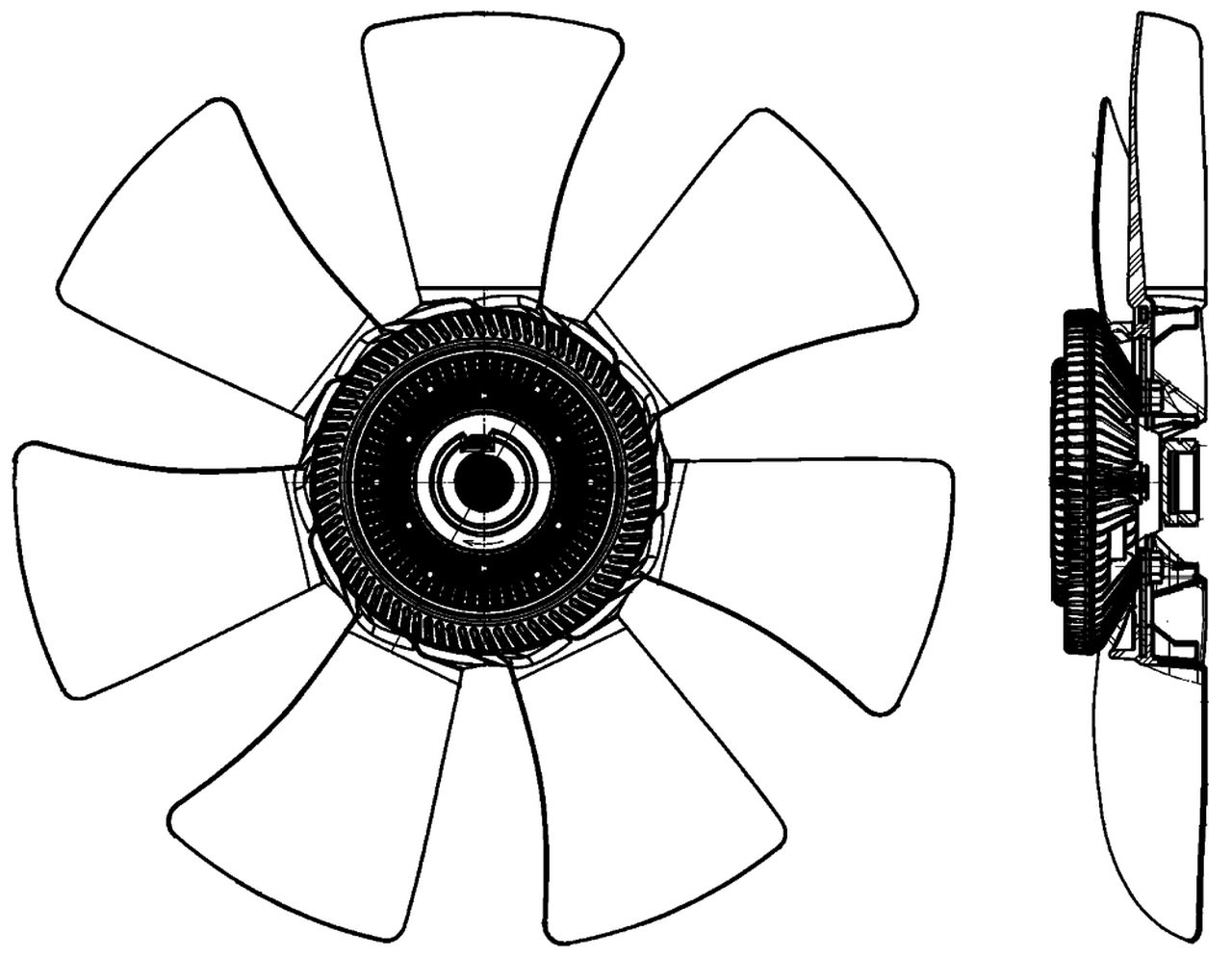 MAHLE PC Radiator/condenser fan  CFF491000P