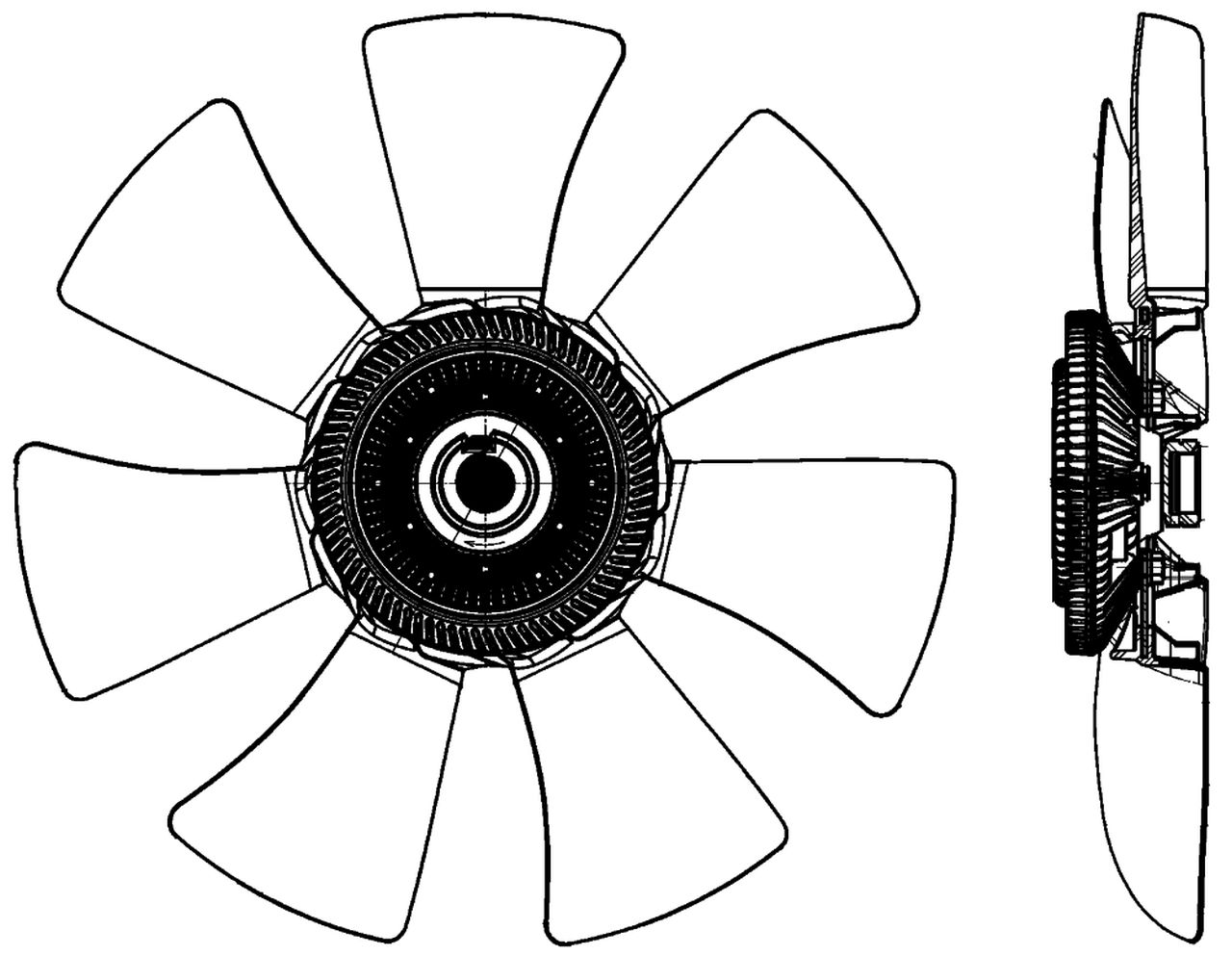 MAHLE PC Radiator/condenser fan  CFF491000P