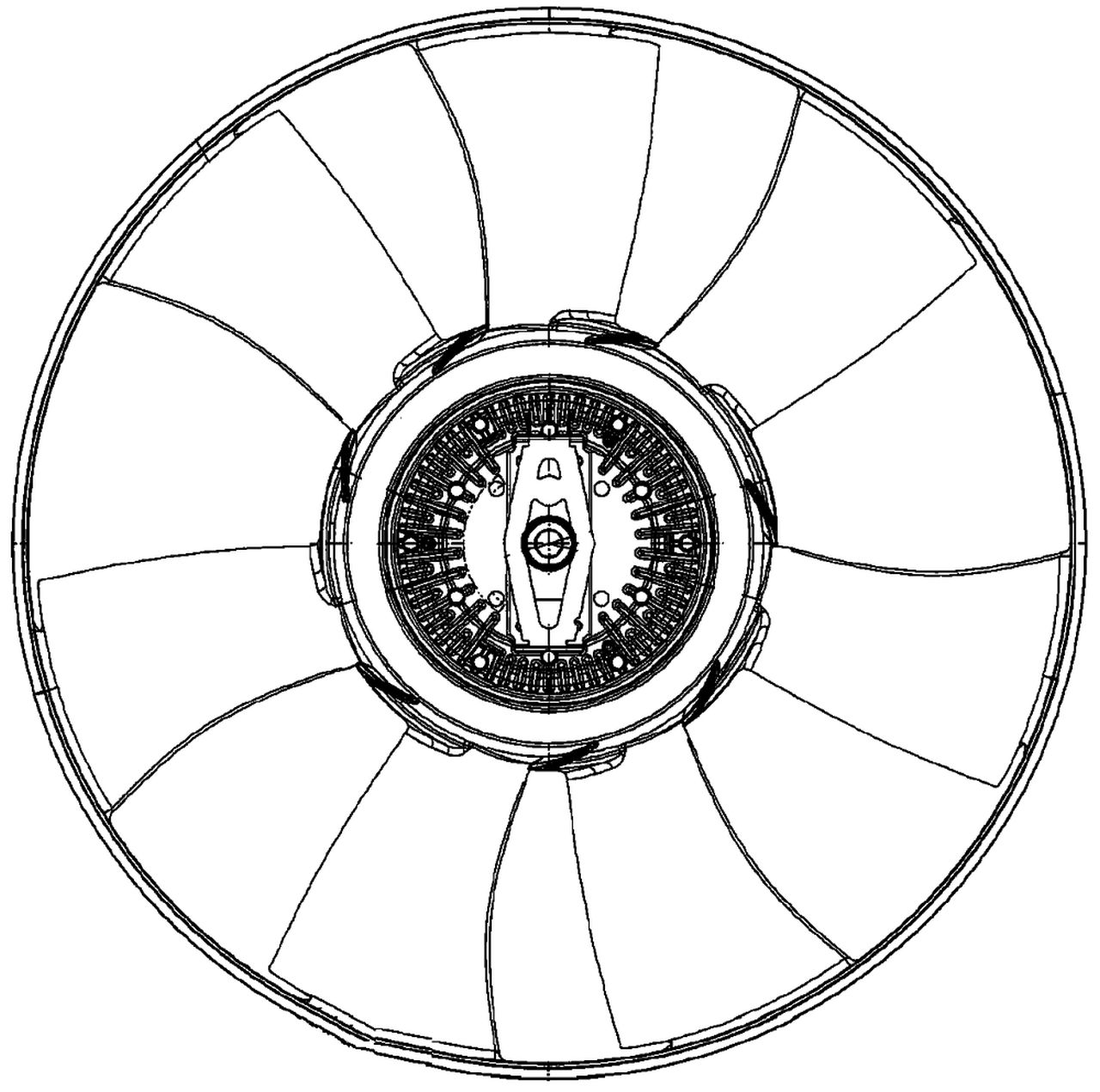 MAHLE LCV Radiator/condenser fan  CFF492000P