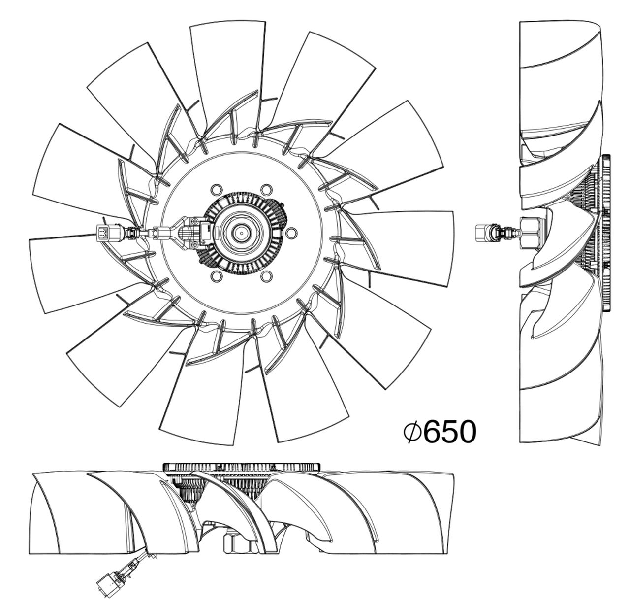 MAHLE Truck/Bus Radiator/condenser fan CFF507000P