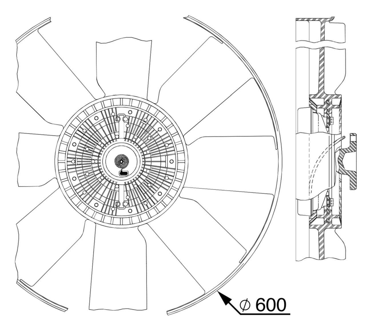 MAHLE Truck/Bus Radiator/condenser fan  CFF512000P MAHLE Truck/Bus Radiator/condenser fan  CFF512000P