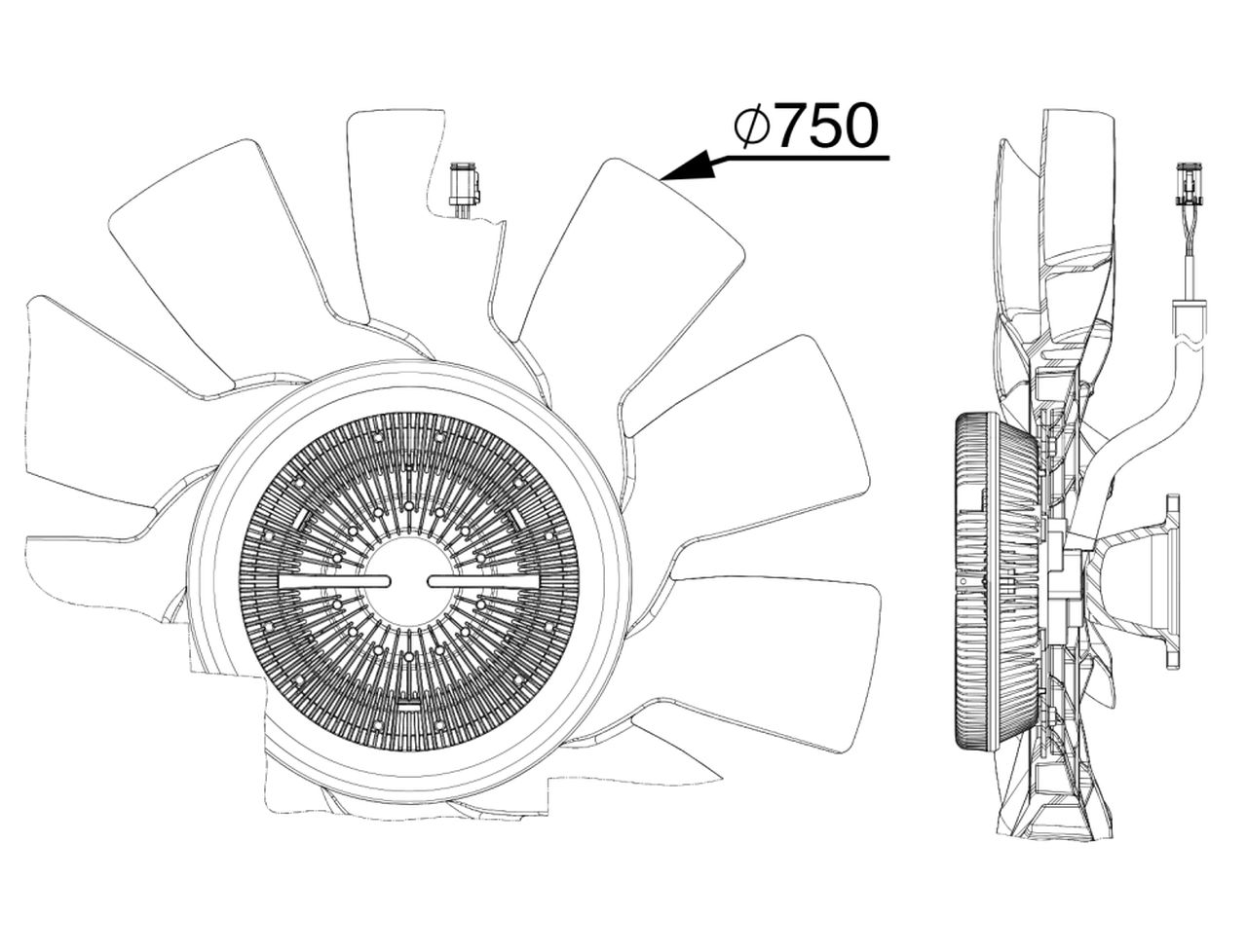 MAHLE Truck/Bus Radiator/condenser fan CFF515000P