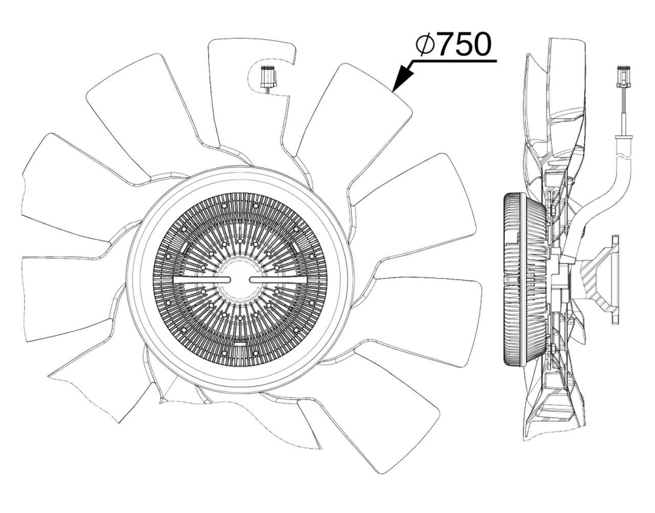 MAHLE Truck/Bus Radiator/condenser fan CFF517000P