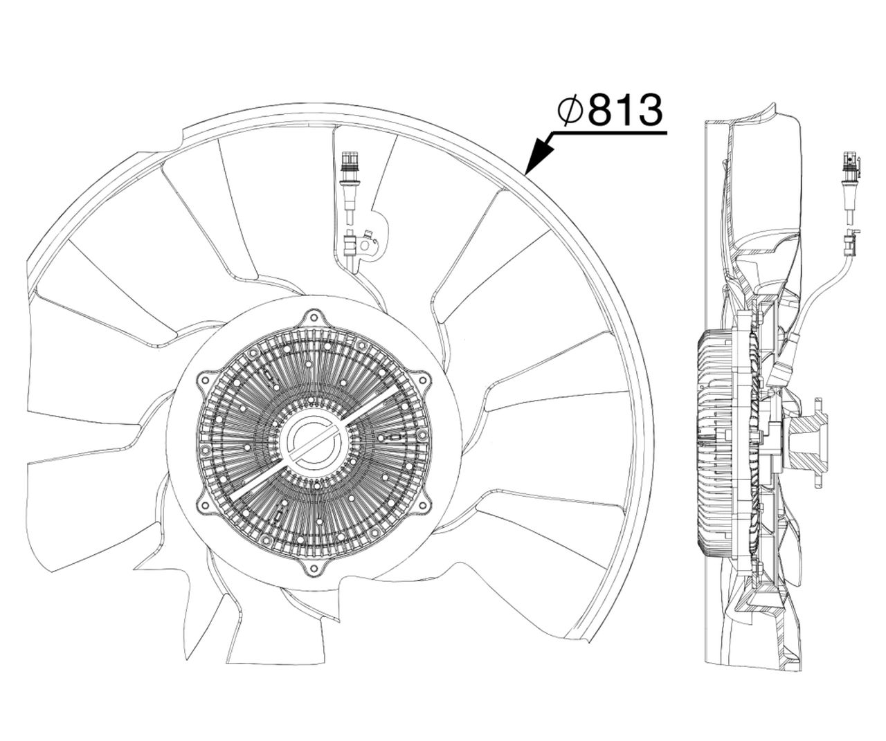 MAHLE Truck/Bus Radiator/condenser fan CFF521000P