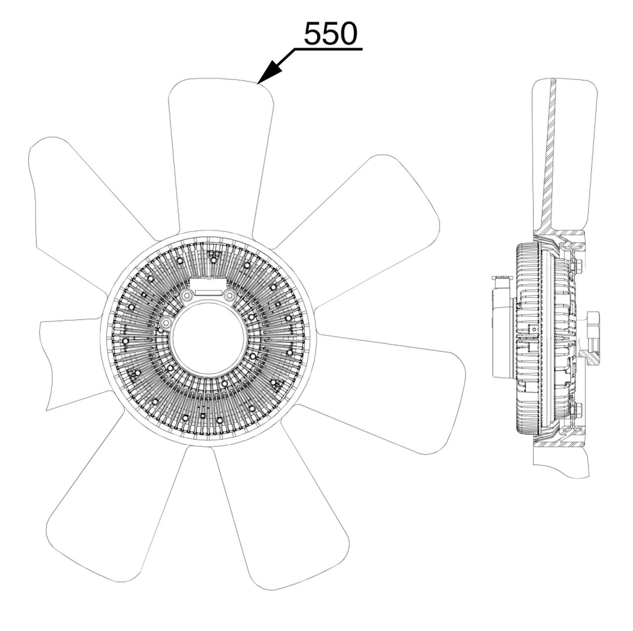 MAHLE OHW Radiator/condenser fan  CFF523000P