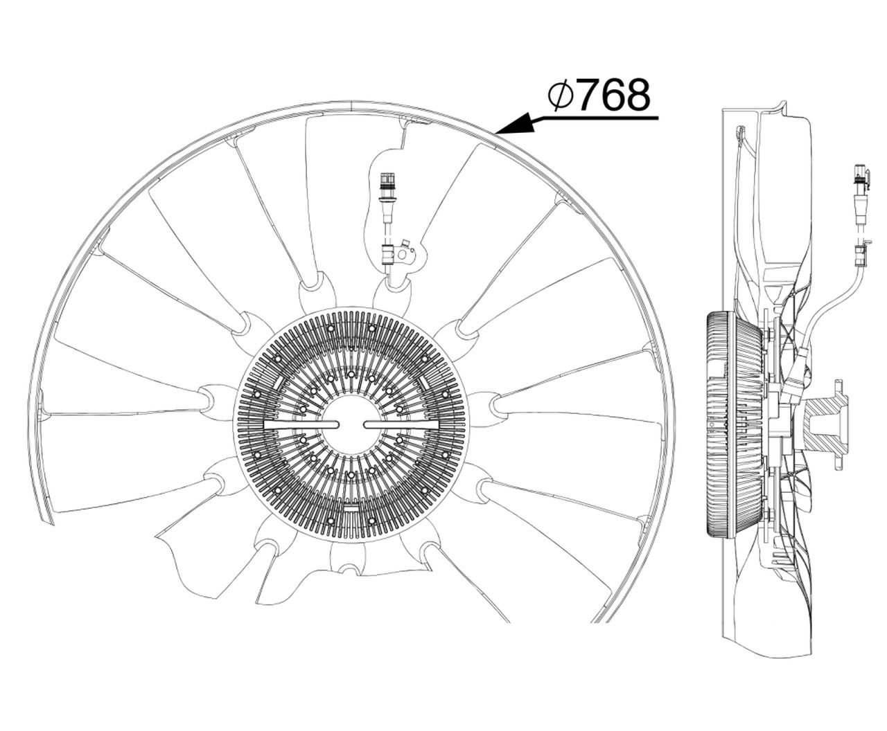MAHLE Truck/Bus Radiator/condenser fan CFF526000P