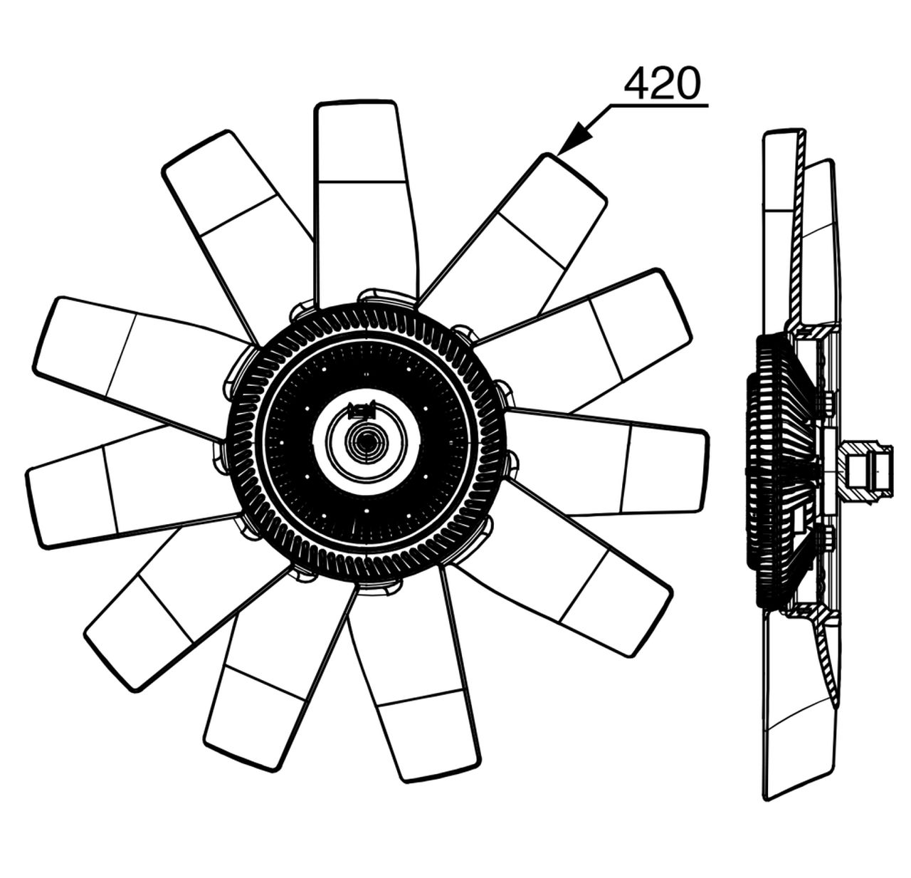 MAHLE LCV Radiator/condenser fan  CFF530000P
