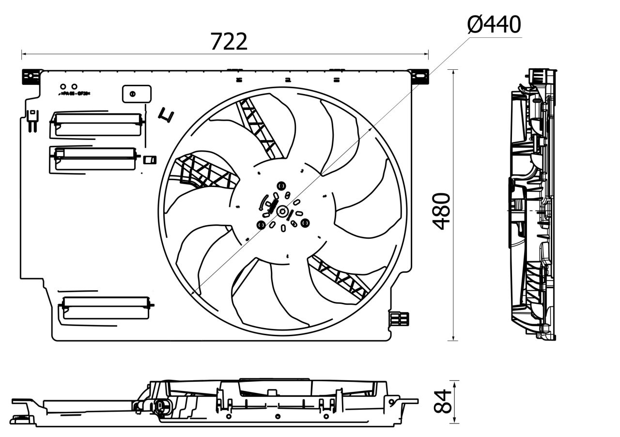 MAHLE PC Radiator/condenser fan  CFF533000P