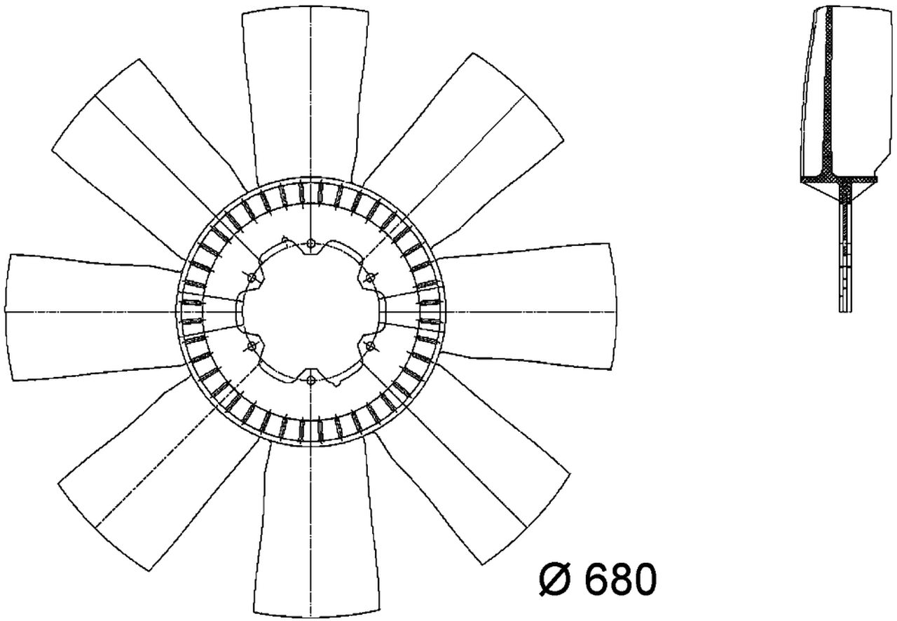 MAHLE Truck/Bus Fan wheel CFW10000P