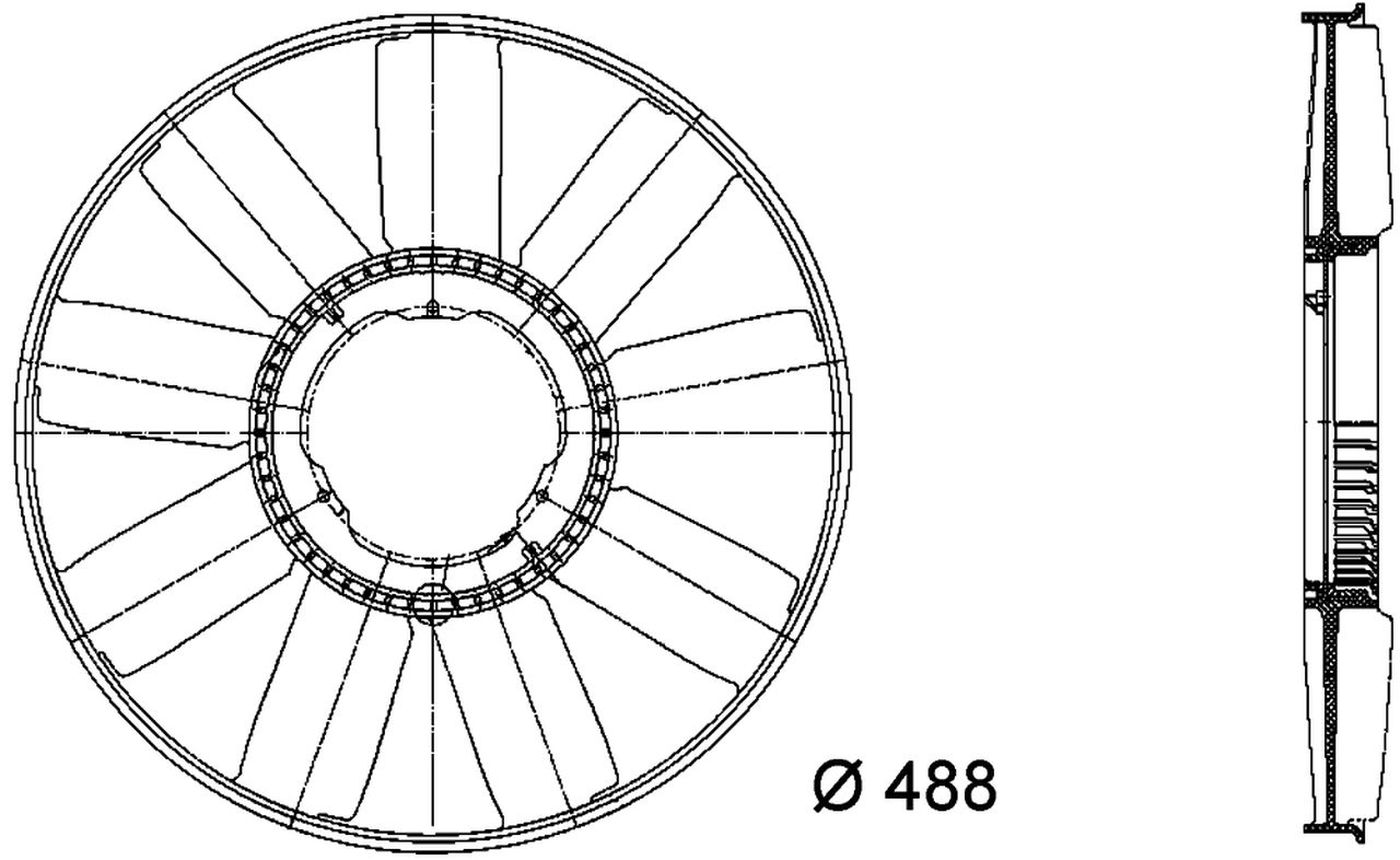 MAHLE PC Fan wheel CFW21000P