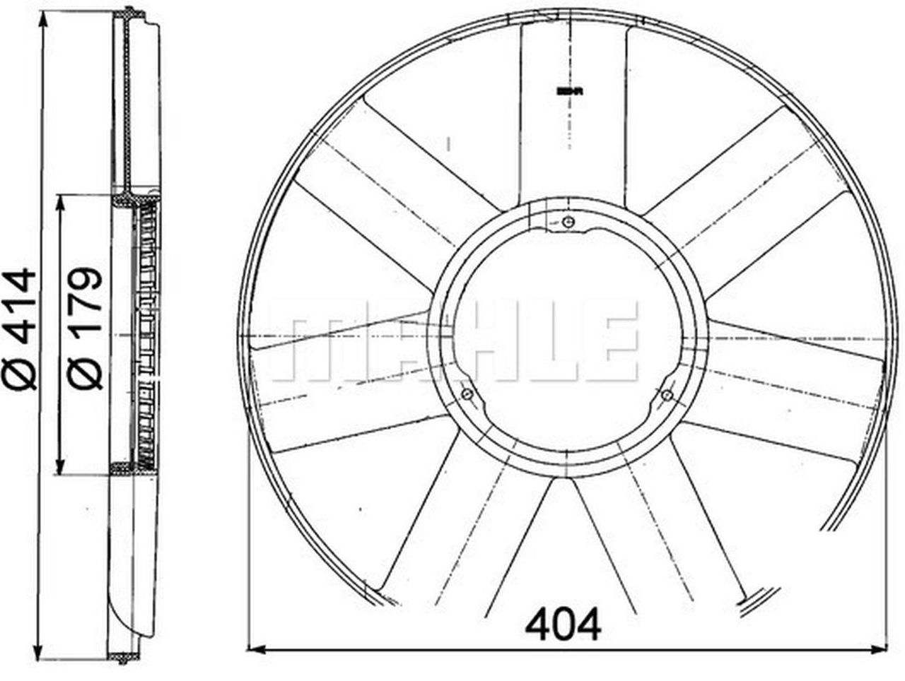 MAHLE PC Fan wheel CFW39000P