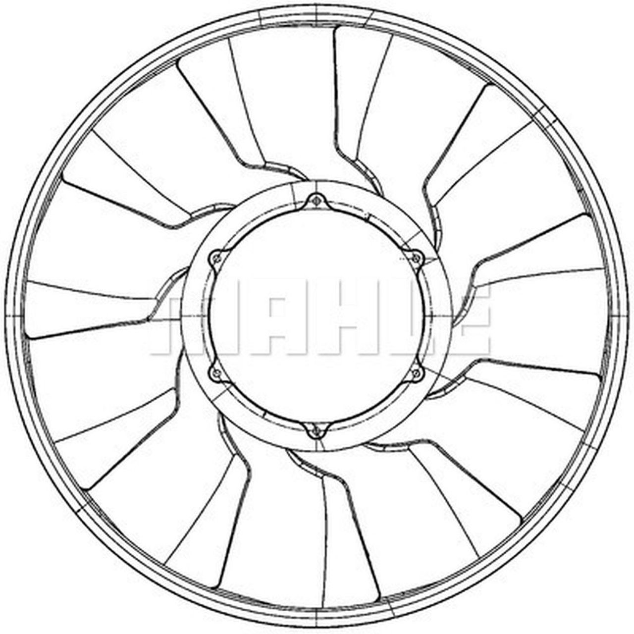 MAHLE Truck/Bus Fan wheel CFW81000P