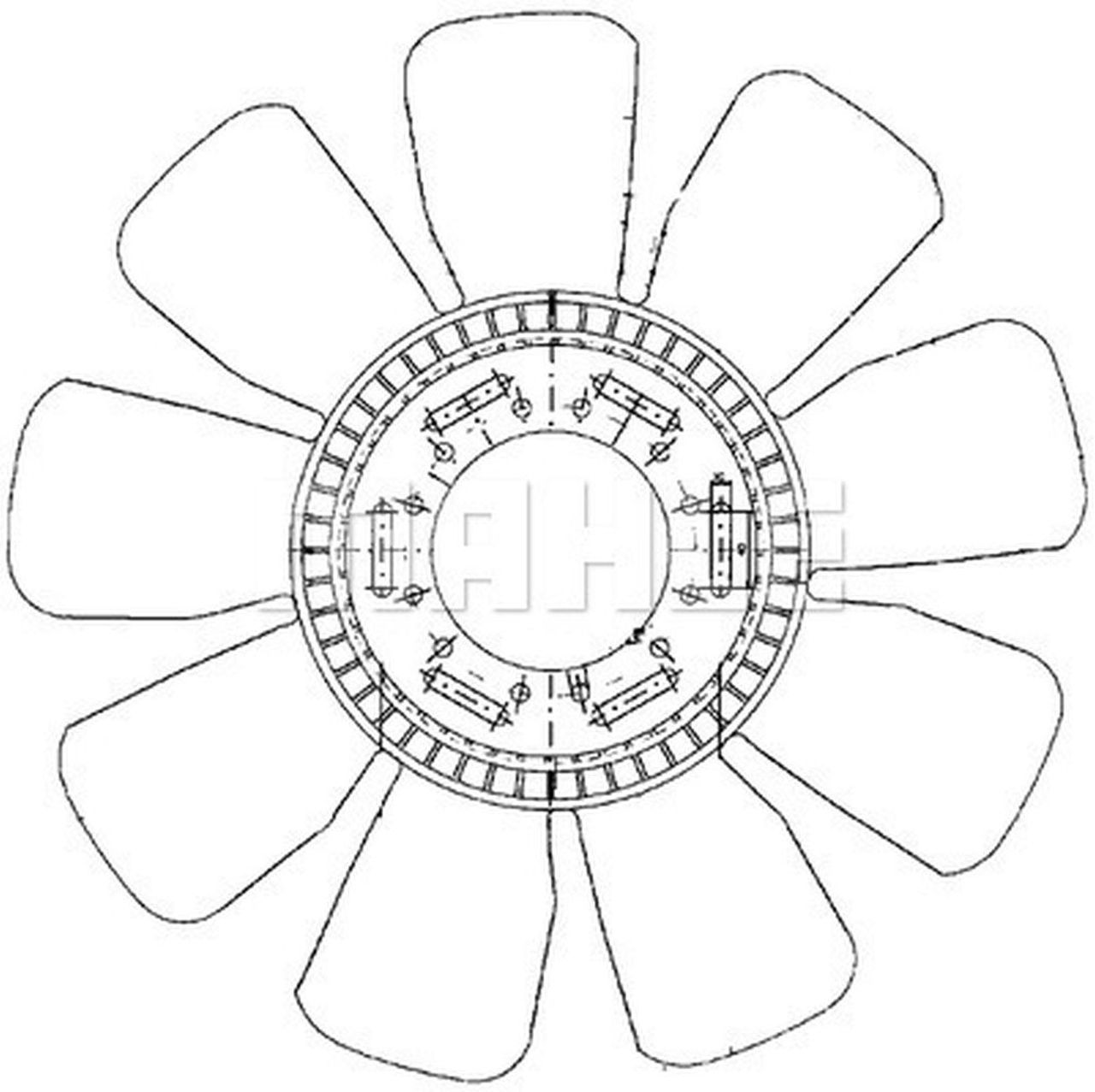MAHLE OHW Fan wheel CFW83000P