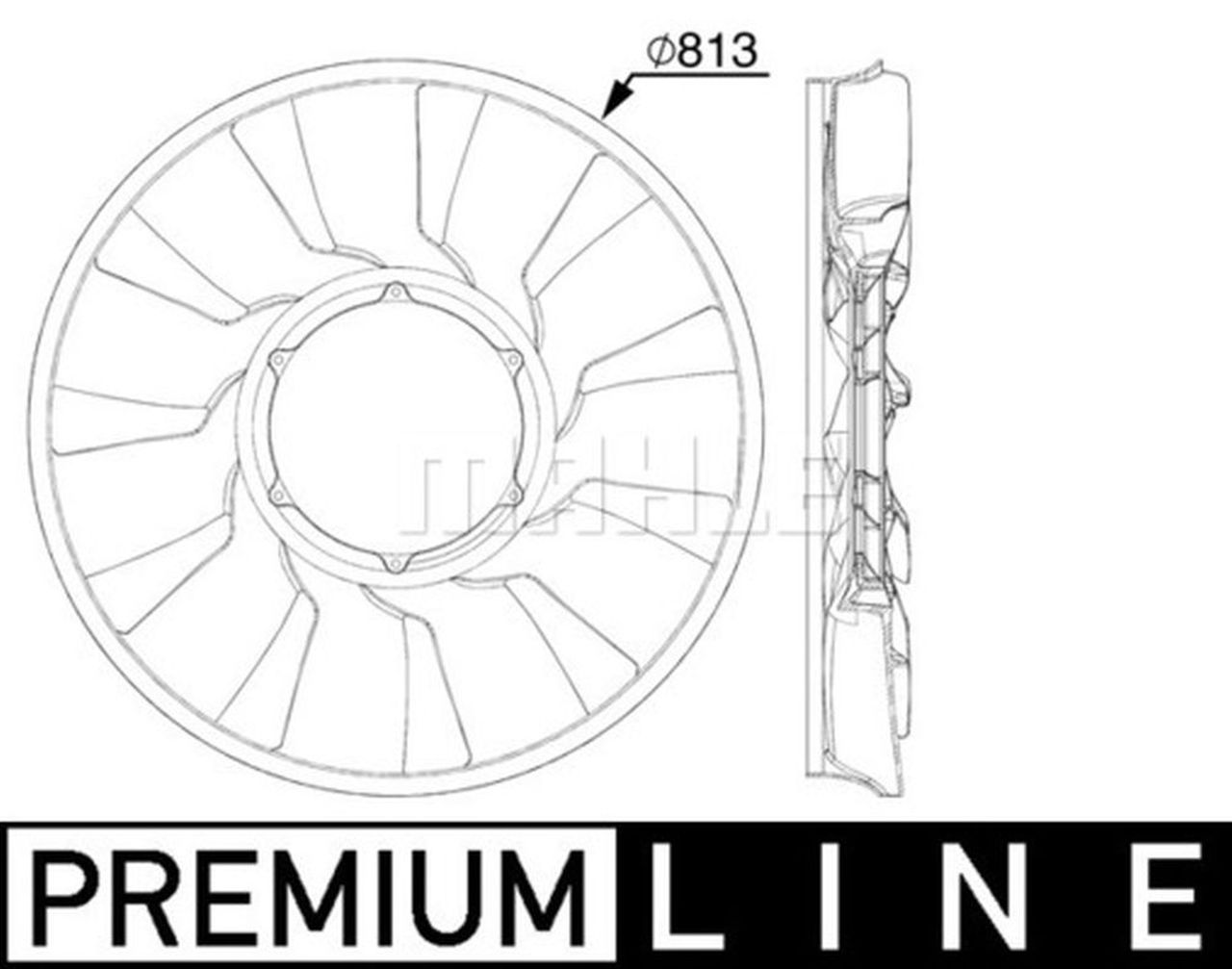 MAHLE Truck/Bus Fan wheel CFW87000P