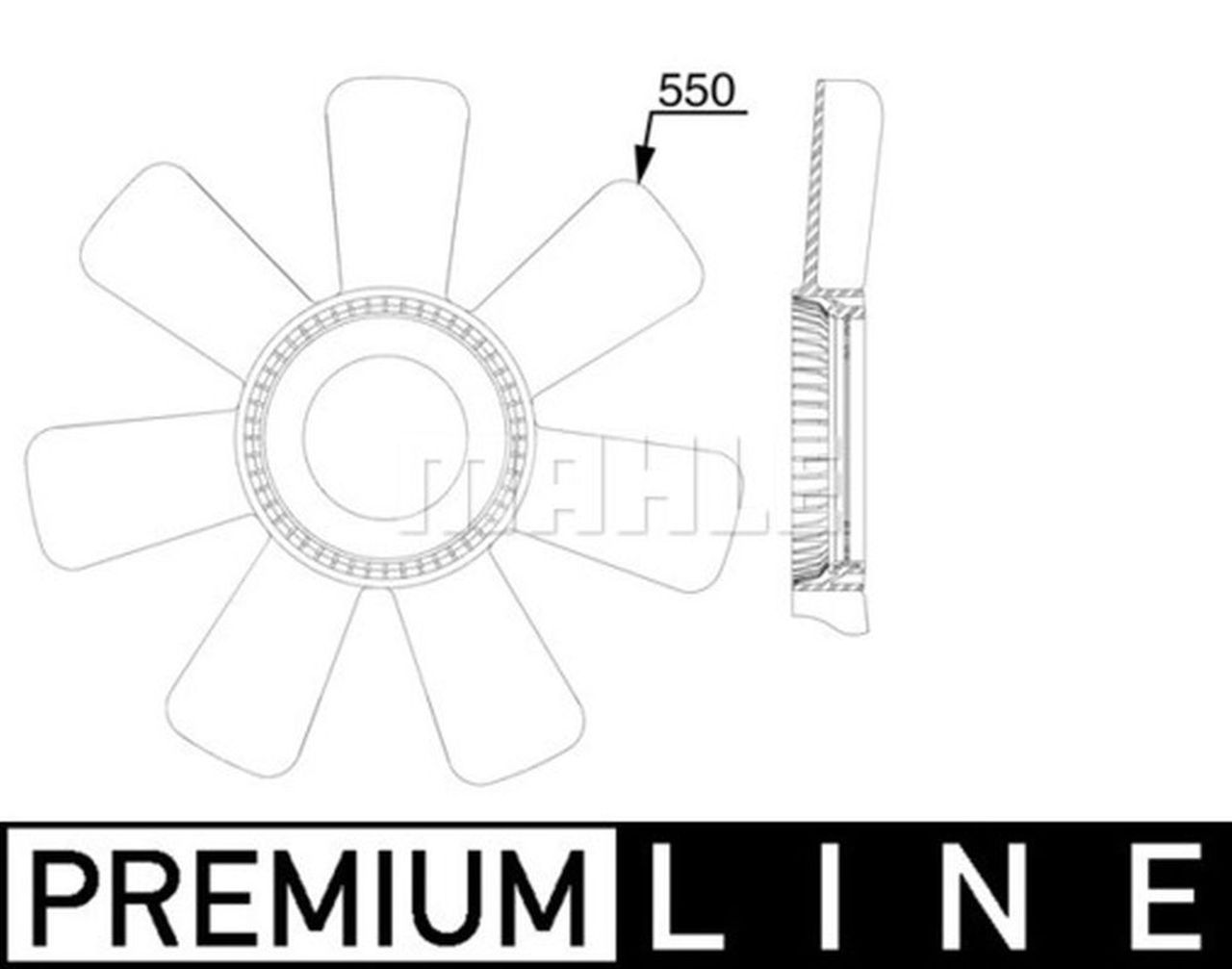 MAHLE OHW Fan wheel CFW89000P
