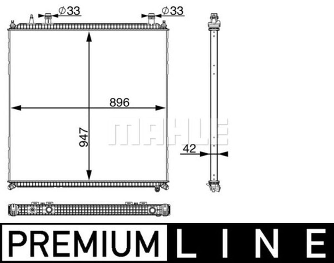 MAHLE Truck/Bus Low-temperature radiator CIR11000P