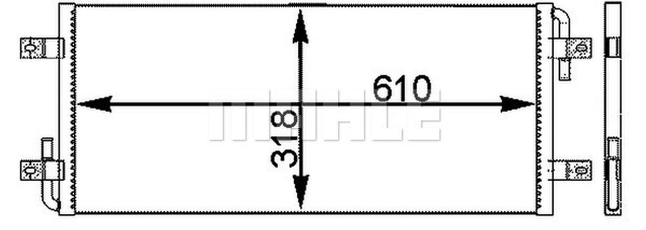 MAHLE Truck/Bus Low-temperature radiator CIR22000P