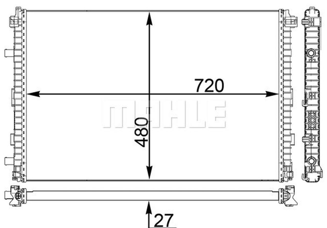 MAHLE PC Low-temperature radiator CIR24000P