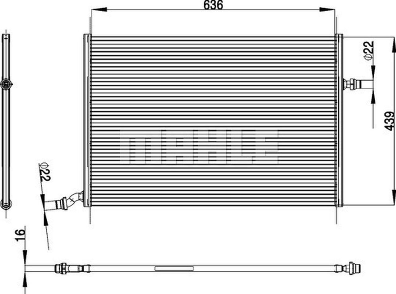 MAHLE PC Low-temperature radiator CIR26000P