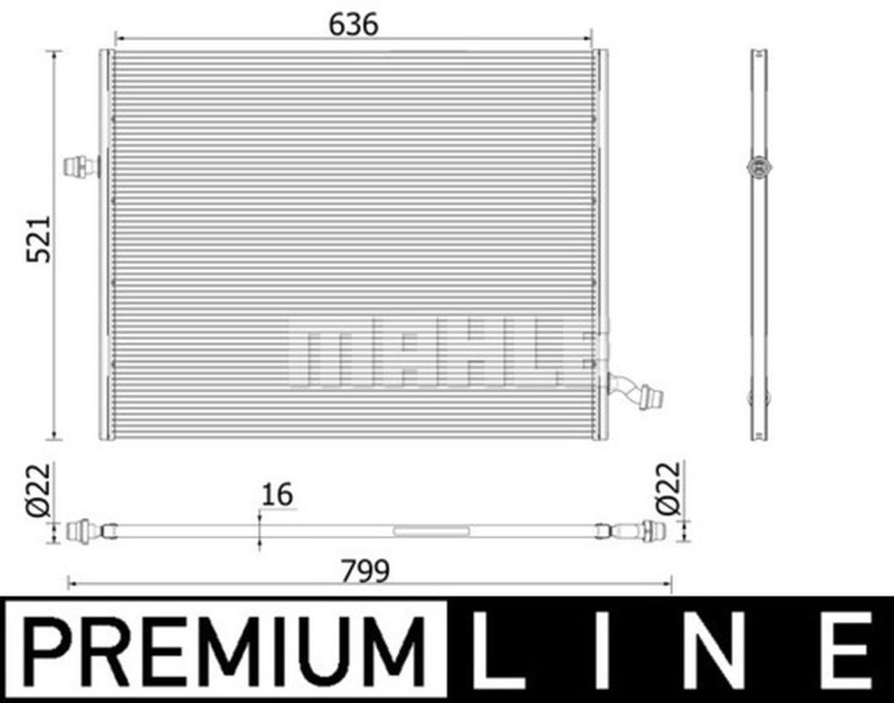 MAHLE Premium Line Low-temperature radiator CIR36000P