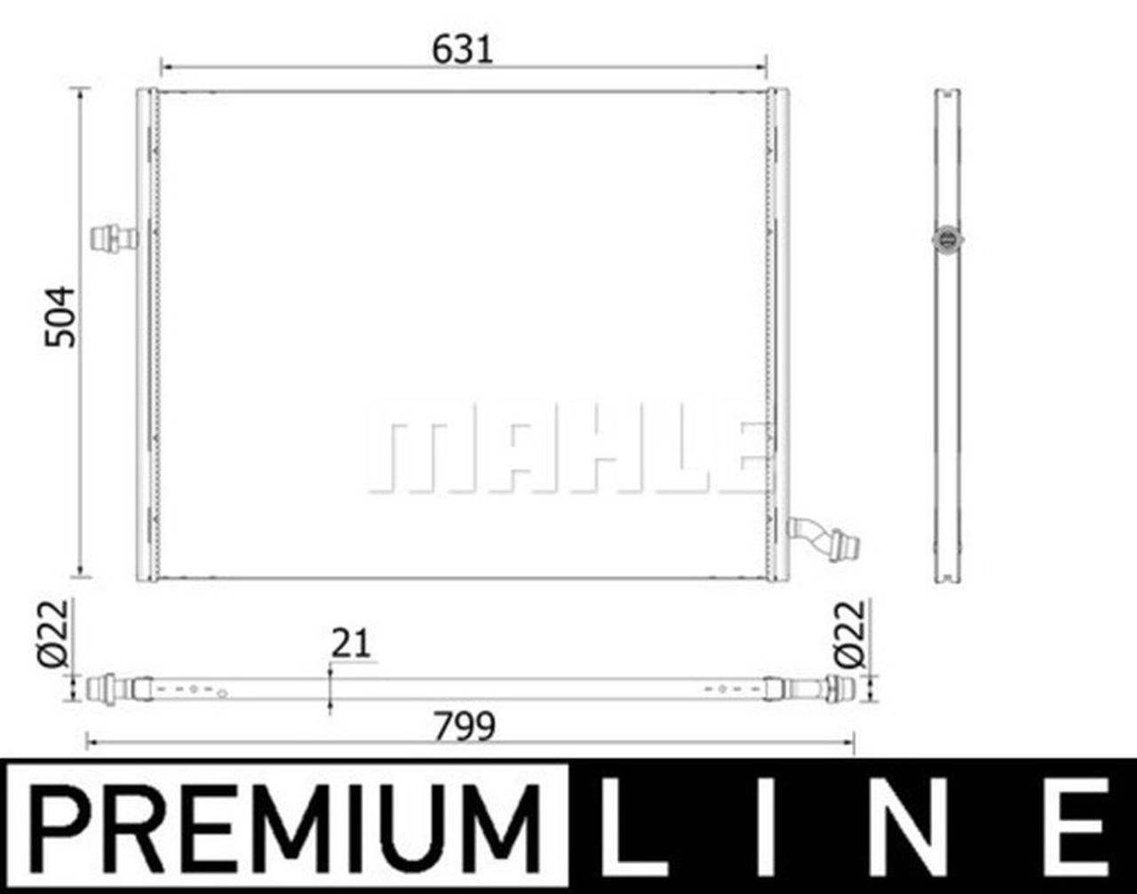 MAHLE Premium Line Low-temperature radiator CIR37000P