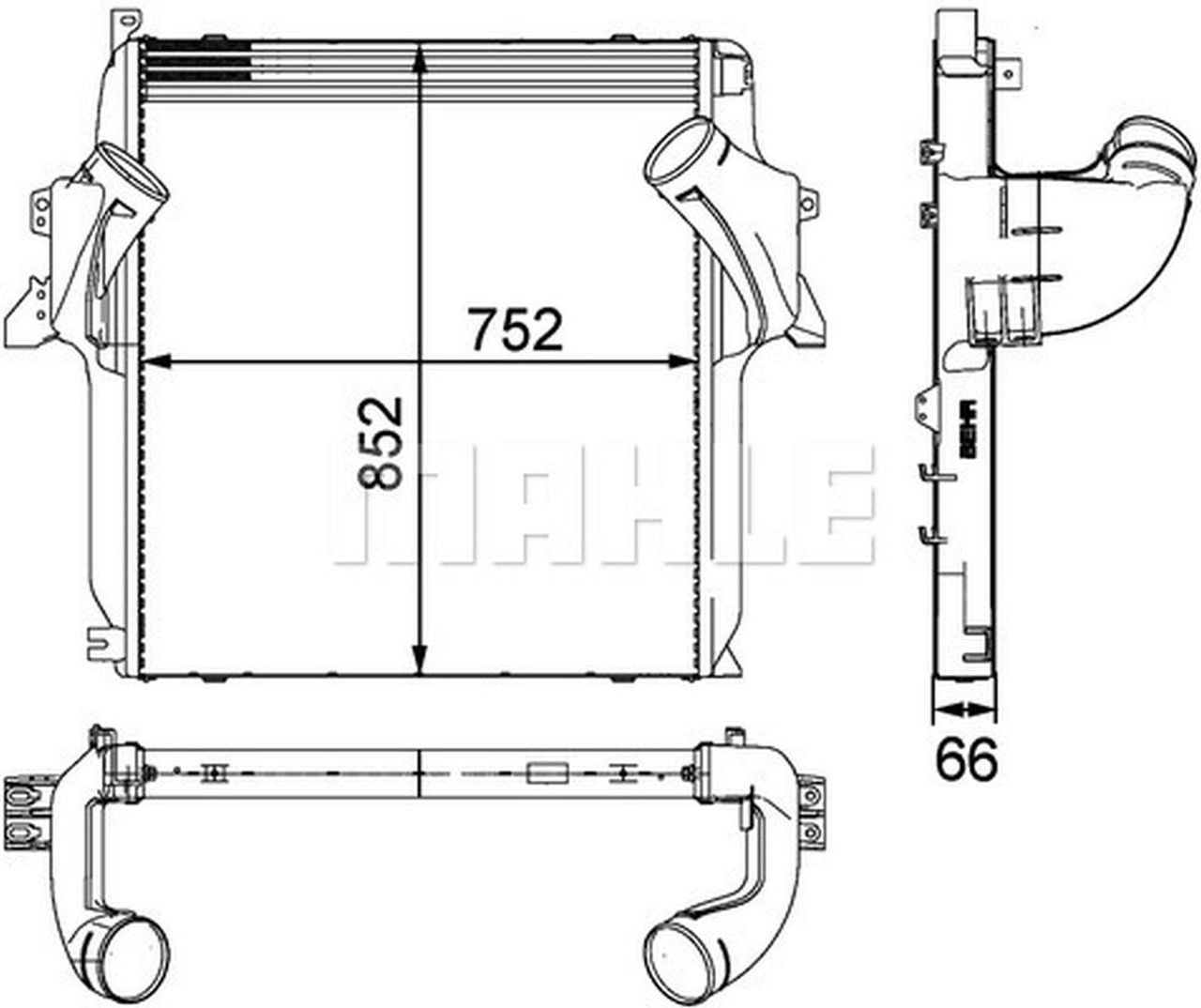 MAHLE Truck/Bus Charge air cooler CI101000P
