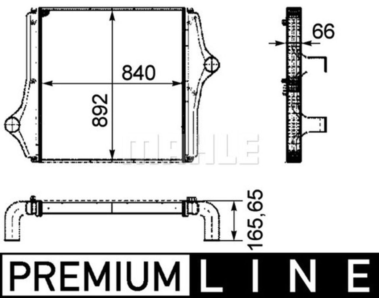 MAHLE Truck/Bus Charge air cooler CI127000P