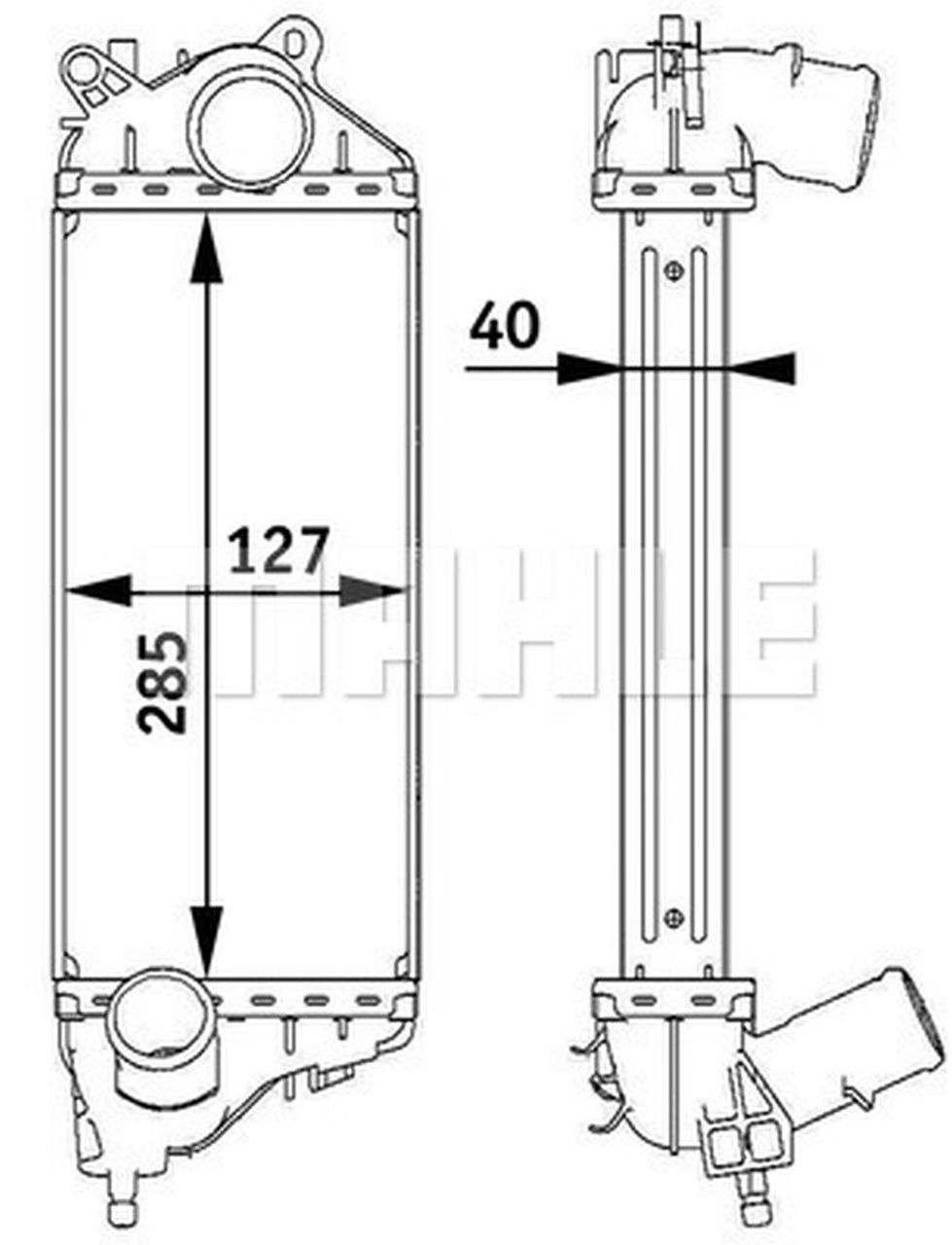 MAHLE PC Charge air cooler CI140000P