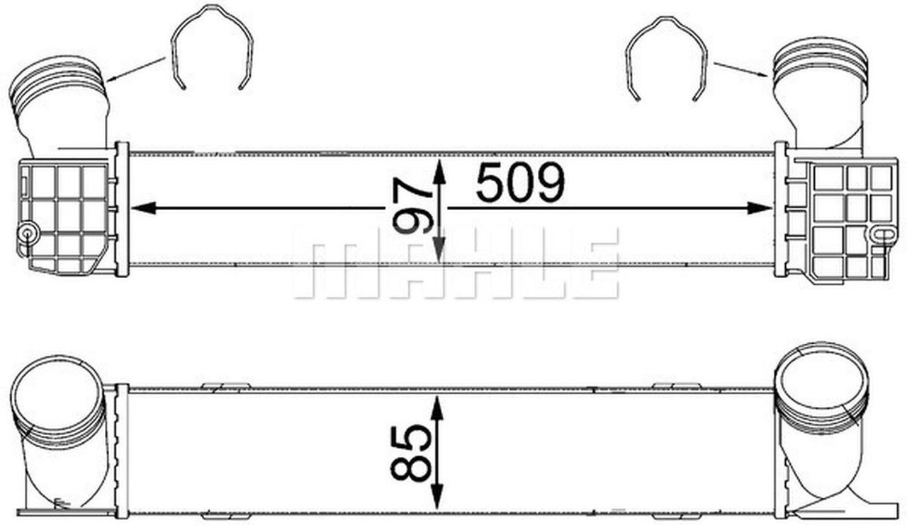 MAHLE PC Charge air cooler CI146000S